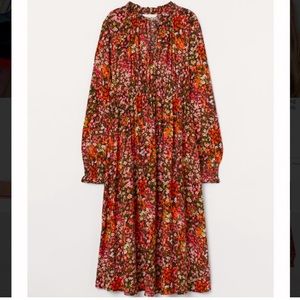 H&M Floral Dress - Red, Pink, Brown